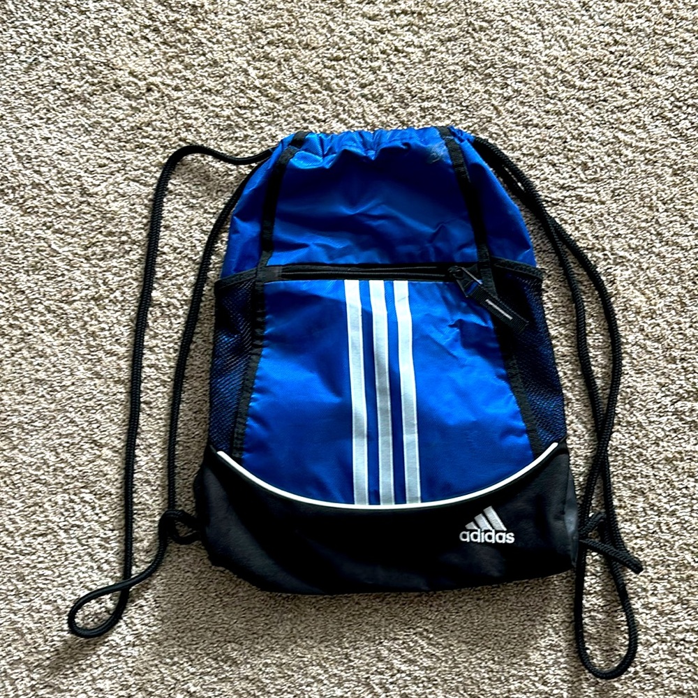 Adidas Blue drawstring bag